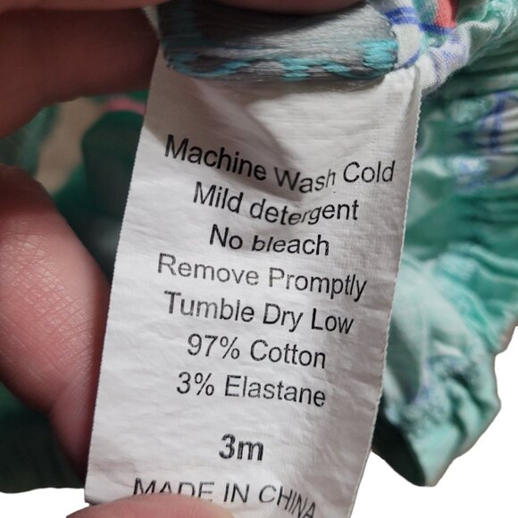 Serendipity by Shrimp and Grits Baby 3 Mo Green Sailboat Romper Bubble Nautical - Picture 9 of 10